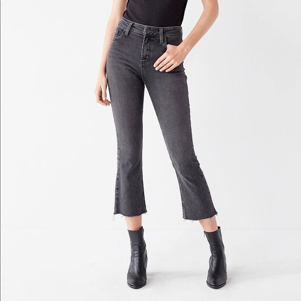 BDG High Rise Cropped Kick Flare Jeans